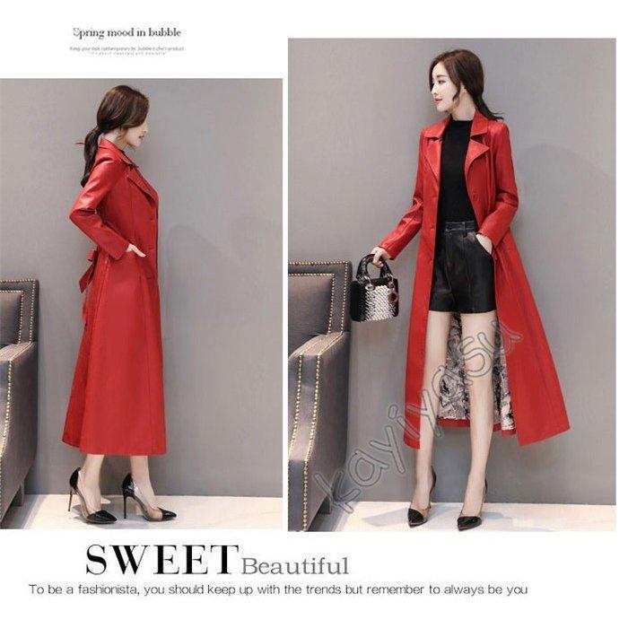 レザーコート レディース ロングコート トレンチコート 革ジャン Pu皮 ライダースジャケット 秋冬 バイクウェア 防風 防寒 バイカー 通勤 22新作 直営店に限定