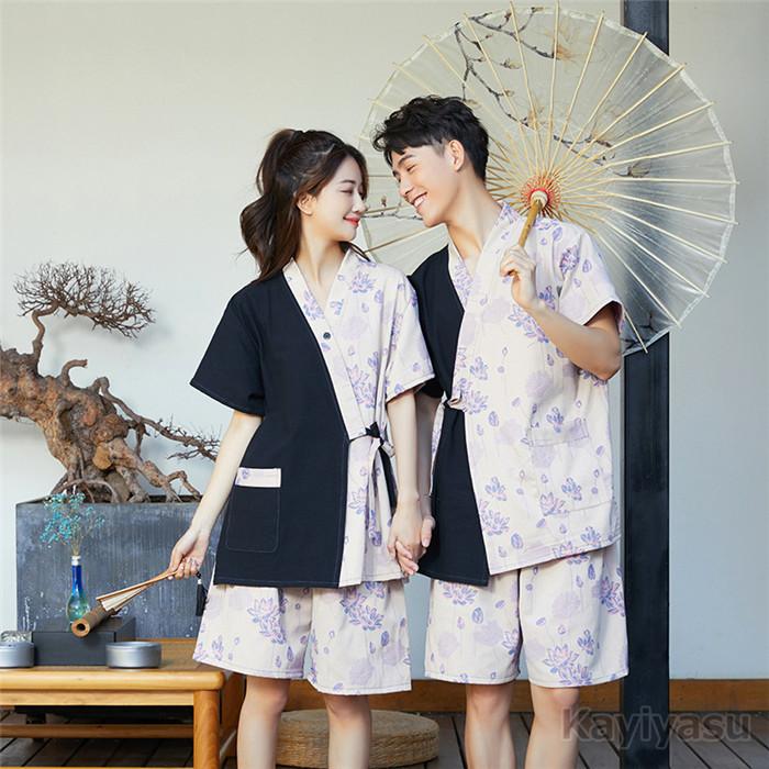 甚平 メンズ パジャマ レディース 配色 オシャレ ルームウェア 半袖 上下セット トップス+パンツ Vネック 前開き 寝巻き 寝巻 お風呂 ペアルック ユニセックス :052-szj-2805-zb01:Kayiyasu ヤフー店 - 通販 - Yahoo!ショッピング 甚平 メンズ パジャマ レディース 配色 オシャレ ルームウェア 半袖 上下セット トップス+パンツ Vネック 前開き 寝巻き 寝巻 お風呂 ペアルック ユニセックス :052-szj-2805-zb01:Kayiyasu ヤフー店 - 通販 - Yahoo!ショッピング