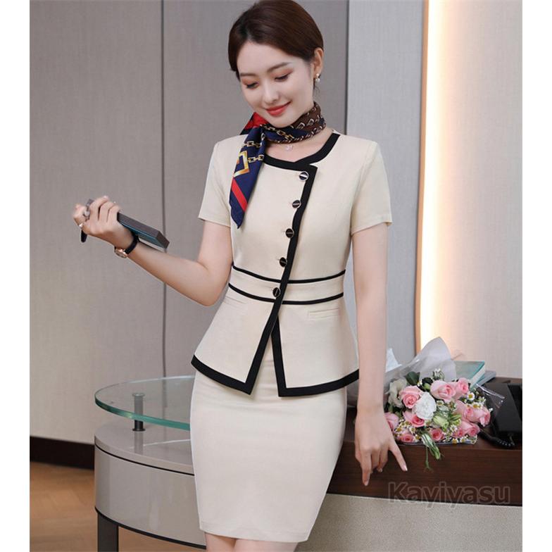 スカートスーツ レディース Ol おしゃれ オフィス カジュアル ジャケット スーツ フォーマル リクルート 上下セット 半袖 夏 就活 春秋 通勤着 面接 年末年始大決算 おしゃれ