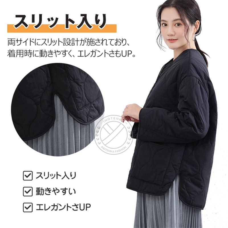 【ホワイトデー様ご購入依頼】 YORTノーカラーキルティングジャケット アウター Java ジャケット ノーカラージャケット 「JaVaジャバ コラボ