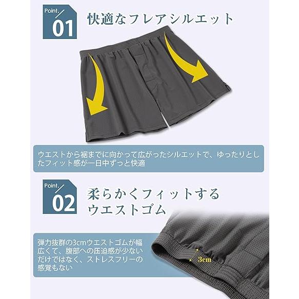 トランクス メンズ メッシュトランクス メッシュパンツ 下着 冷感 夏用