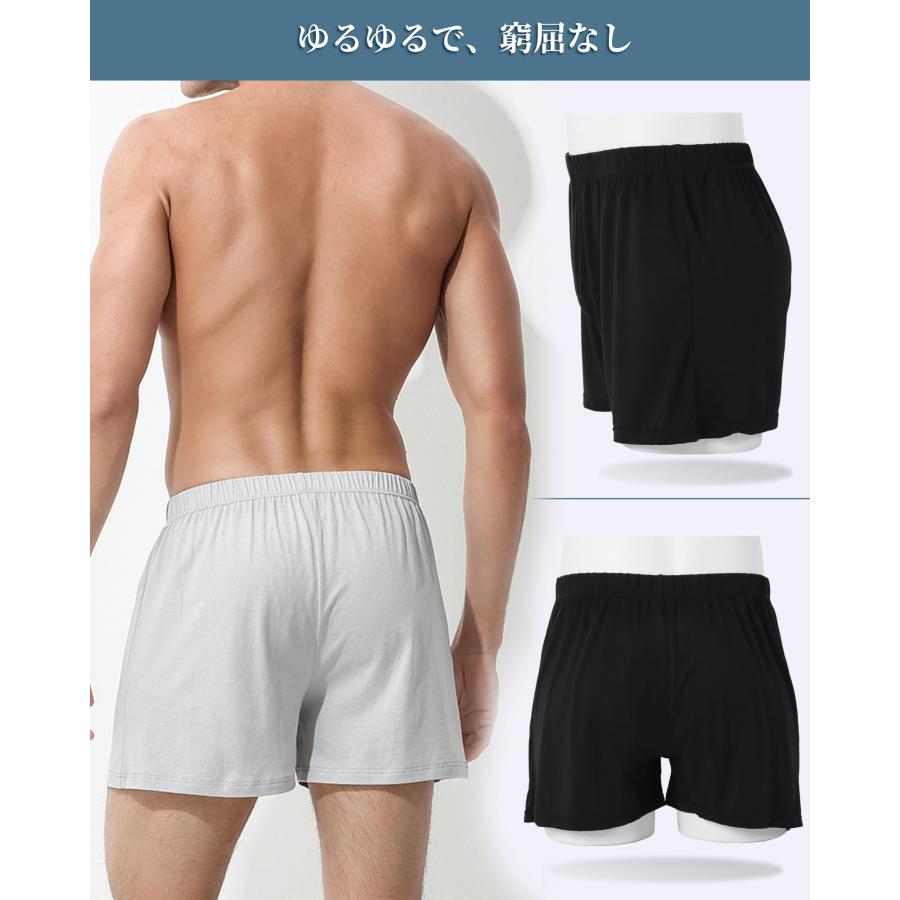 竹繊維ニット トランクス メンズ 下着 蒸れない パンツ 抗菌防臭加工 4