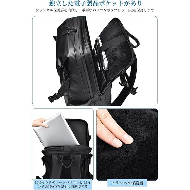 リュック ビジネスリュック メンズ 大容量 防水 バックパック 多機能