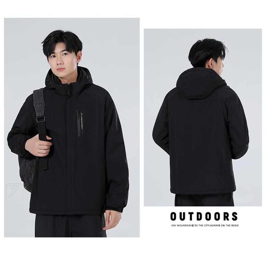 ダウンジャケット メンズ 中綿ジャケット コート 防風 冬服 防寒 保温 