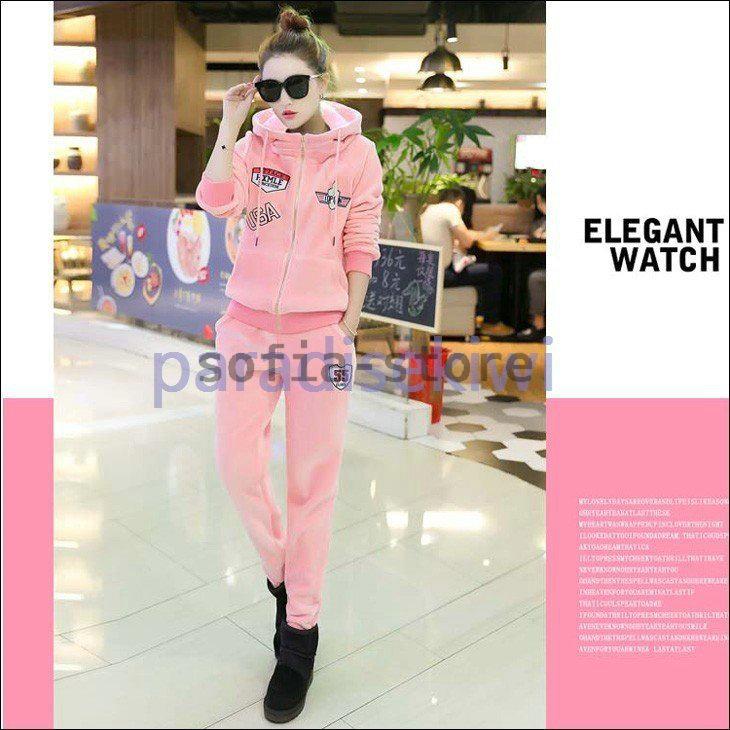 送料無料 ジャージ上下 レディース 裏起毛 セットアップ スウェット上下 冬 スウエットパンツ パーカー おしゃれ ルームウェア ルームウェア 長袖 もこもこ F 1033 ジャージ スウェット上下セット Folliq4 Com