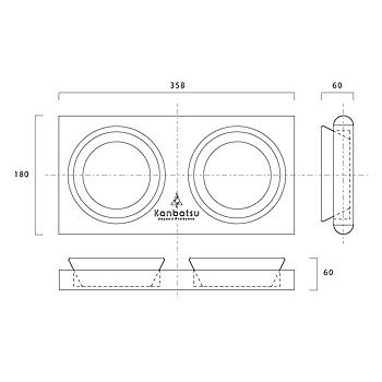 kanbatsu カンバツ 送料無料！TWOMEAL Double dish トゥーミール |  | 04