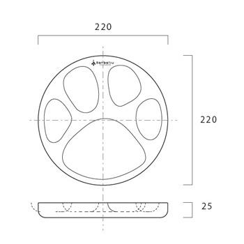 kanbatsu カンバツ 送料無料！PADISH Party Plate220 パディッシュ |  | 03
