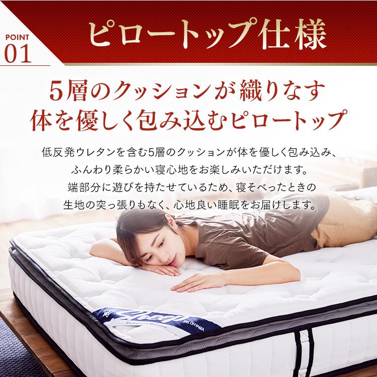 IRIS OHYAMA（アイリスオーヤマ） マットレス セミダブル ベッド