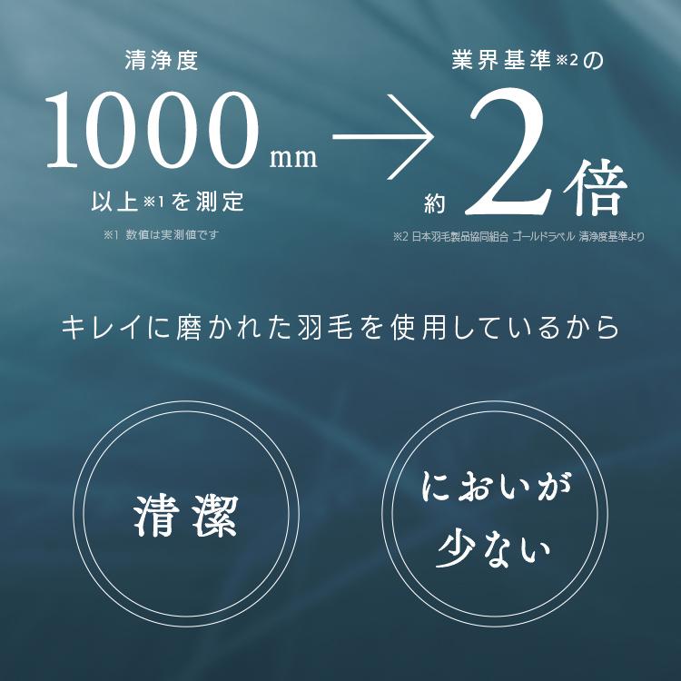 羽毛布団 セミダブル 掛け布団 掛布団 羽毛 布団 冬 冬用 暖かい あったか 羽毛ふとん KKF-WD901-SDL アイボリー アイリスオーヤマ_12