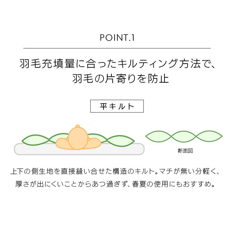 布団 羽毛布団 セミダブル 掛け布団 軽い 冬 羽毛 薄掛け 抗菌防臭 抗カビ セミダブルロング KKF-WD9004-SDL アイボリー アイリスオーヤマ｜sofort｜10