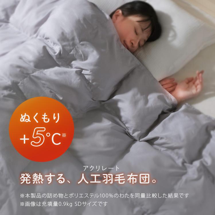 IRIS OHYAMA（アイリスオーヤマ） 掛け布団 ダブル 人工 羽毛布団