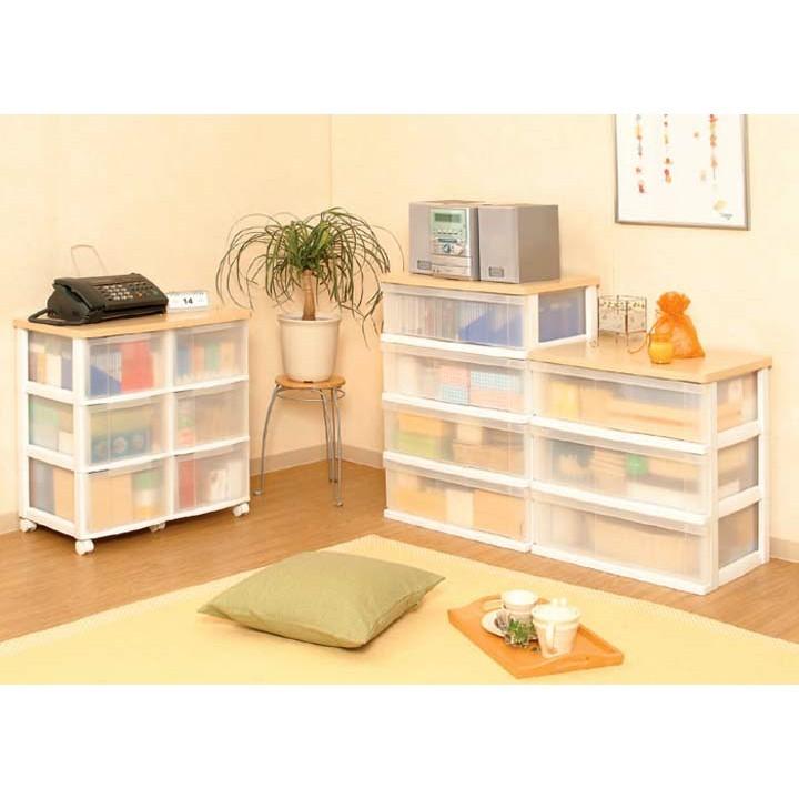 IRIS OHYAMA（アイリスオーヤマ） チェスト プラスチック 3段 幅62cm