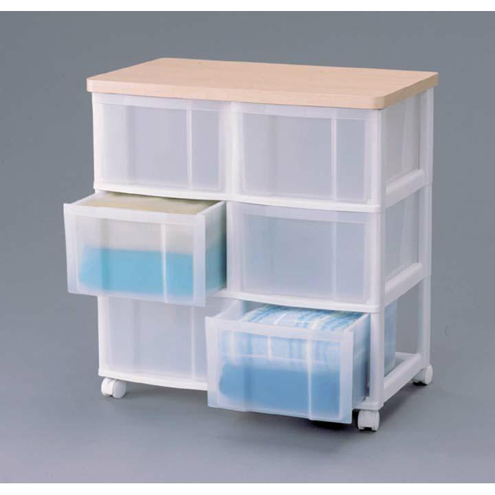 IRIS OHYAMA（アイリスオーヤマ） チェスト プラスチック 3段 幅62cm