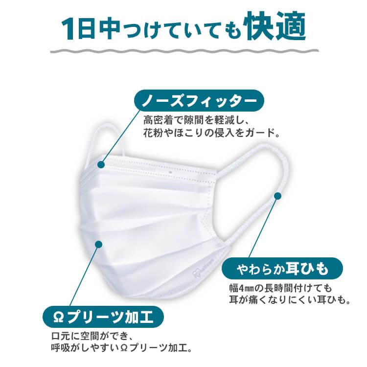 IRIS OHYAMA（アイリスオーヤマ） マスク 不織布 不織布マスク 60枚入