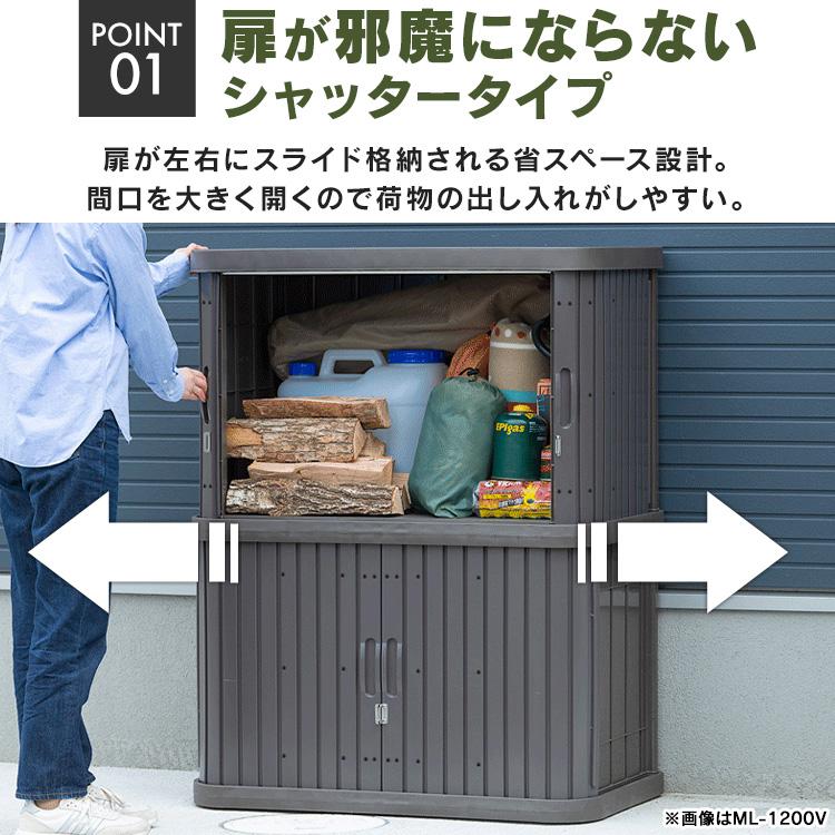 IRIS OHYAMA 物置 おしゃれ 屋外 ML-600V 幅90 両開き スリム IRIS OHYAMA 物置 おしゃれ 屋外 ML-600V 幅90 両開き スリム