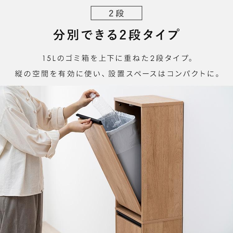 IRIS OHYAMA（アイリスオーヤマ） ゴミ箱 分別 おしゃれ 目隠し ペール