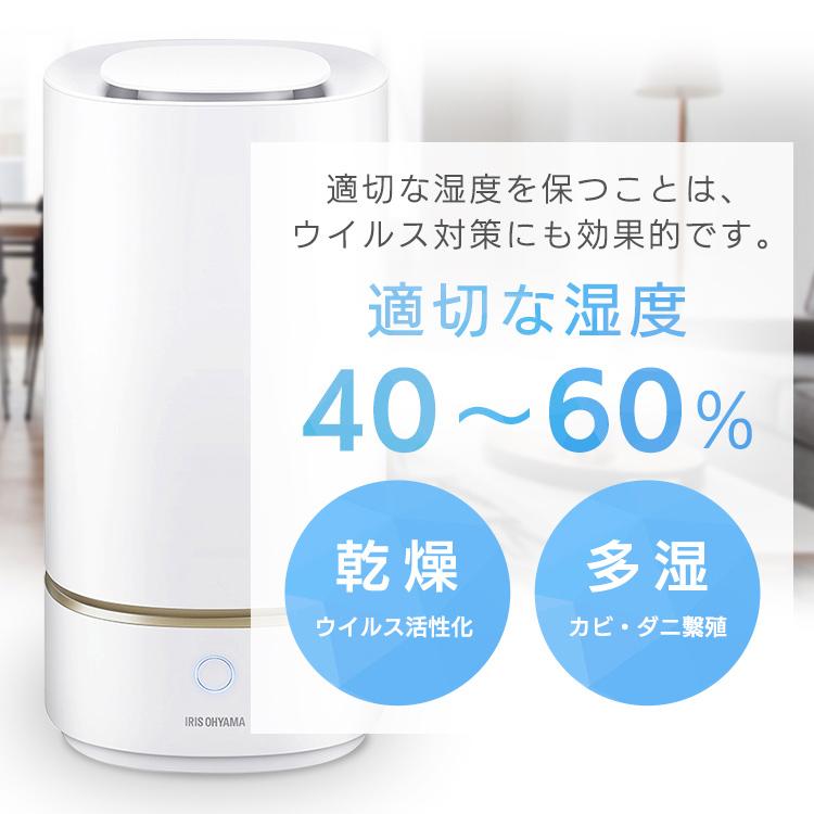 IRIS OHYAMA スチーム式加湿器 2024年製 美品　メーカー保証付き IRIS OHYAMA スチーム式加湿器 2024年製 美品 メーカー保証付き