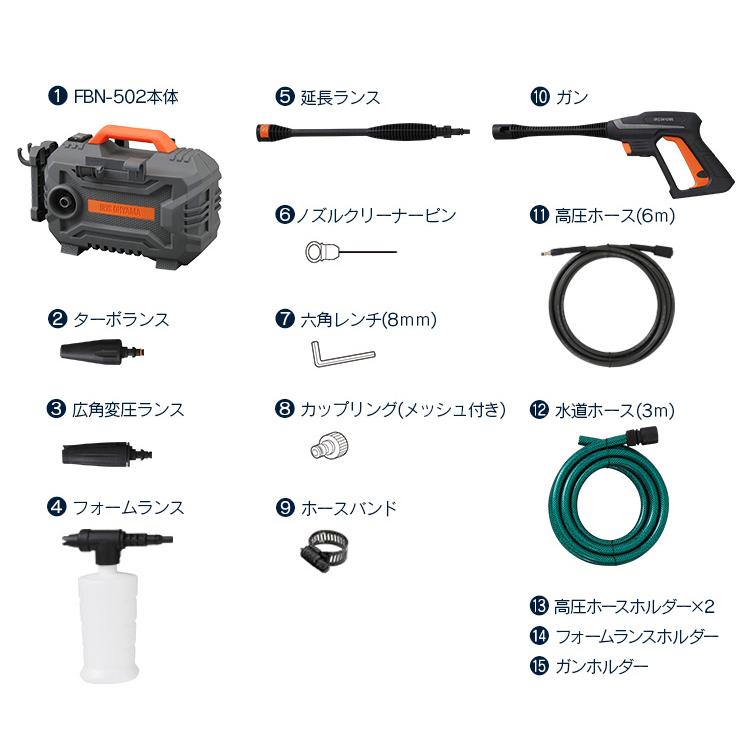 IRIS OHYAMA（アイリスオーヤマ） 高圧洗浄機 家庭用 コンパクト 高圧