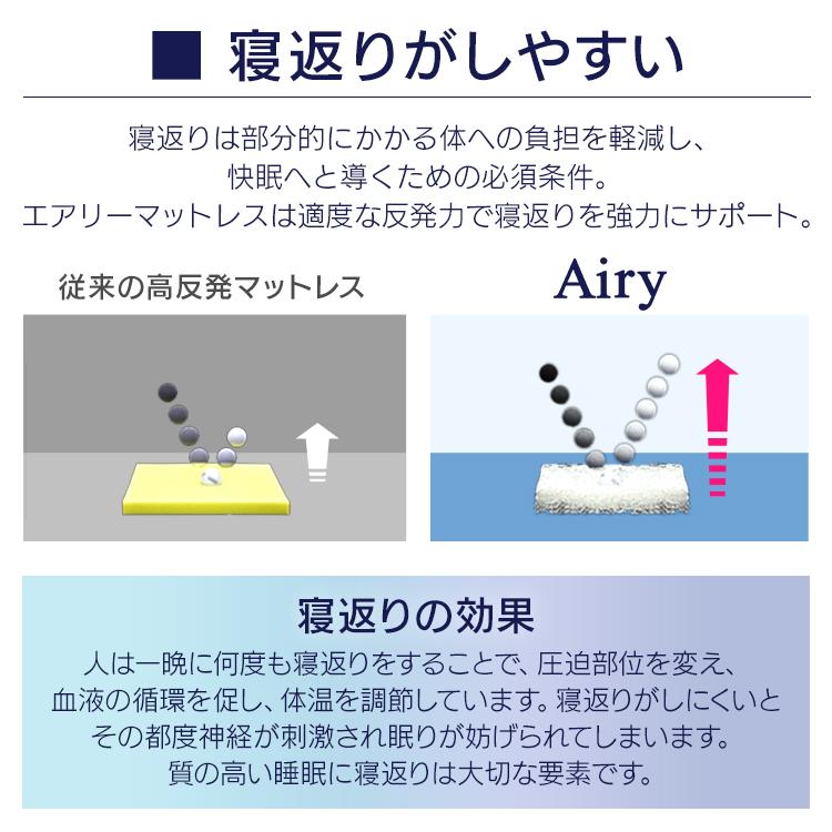 マットレス セミダブル 高反発 折りたたみ 三つ折り 腰に優しい 厚手 9cm 二層 通気性 洗える HB90-SD エアリ− アイリスオーヤマ 新生活 *｜sofort｜11