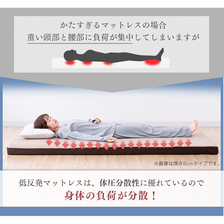 マットレス カバー付き セミダブル 低反発 敷き布団 厚め 来客用 新生活 8cm 通気性 体圧分散 アイリスオーヤマ MATK8-SD_7