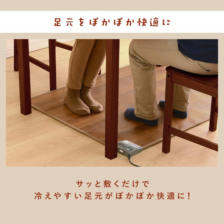 IRIS OHYAMA（アイリスオーヤマ） 木目調ホットカーペット 88×176cm