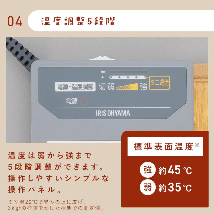 IRIS OHYAMA（アイリスオーヤマ） 木目調ホットカーペット 88×176cm