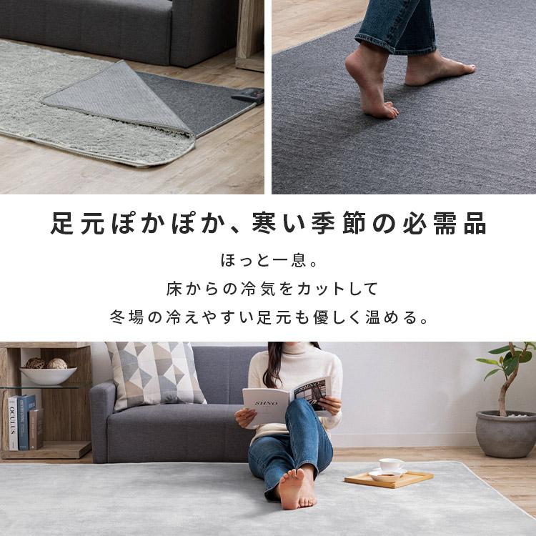 ホットカーペット 1畳 本体 TEKNOS 90×180cm おしゃれ 節電 ダニ退治