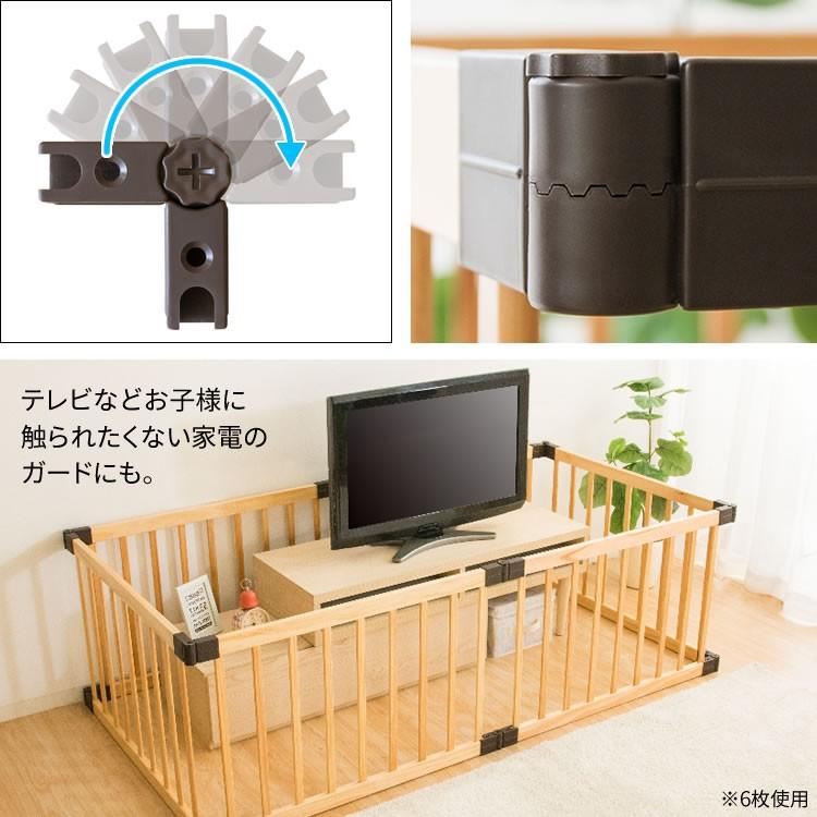 ベビーサークル 木製 安い ベビー柵 ベビーゲート 6枚セット Wdc 006 収納専科 Sofort 通販 Yahoo ショッピング