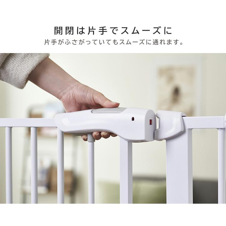 ペットゲート 柵 伸縮 犬 ペット 安全 ゲート ドア付き 飛び越え防止
