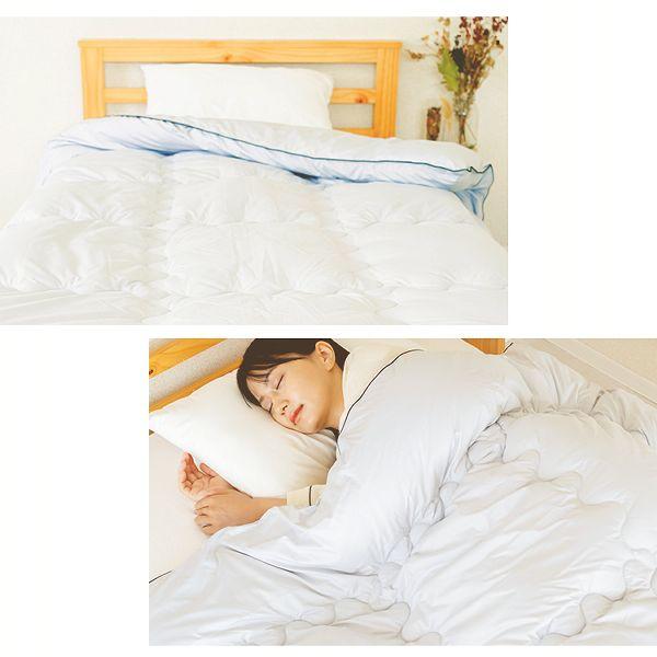 掛け布団 シングル 冬用 人工羽毛布団 暖かい 洗える 150×210cm 2枚 羽毛布団 シングル 洗える 掛け布団 保温 あったか掛ふとん S ライト
