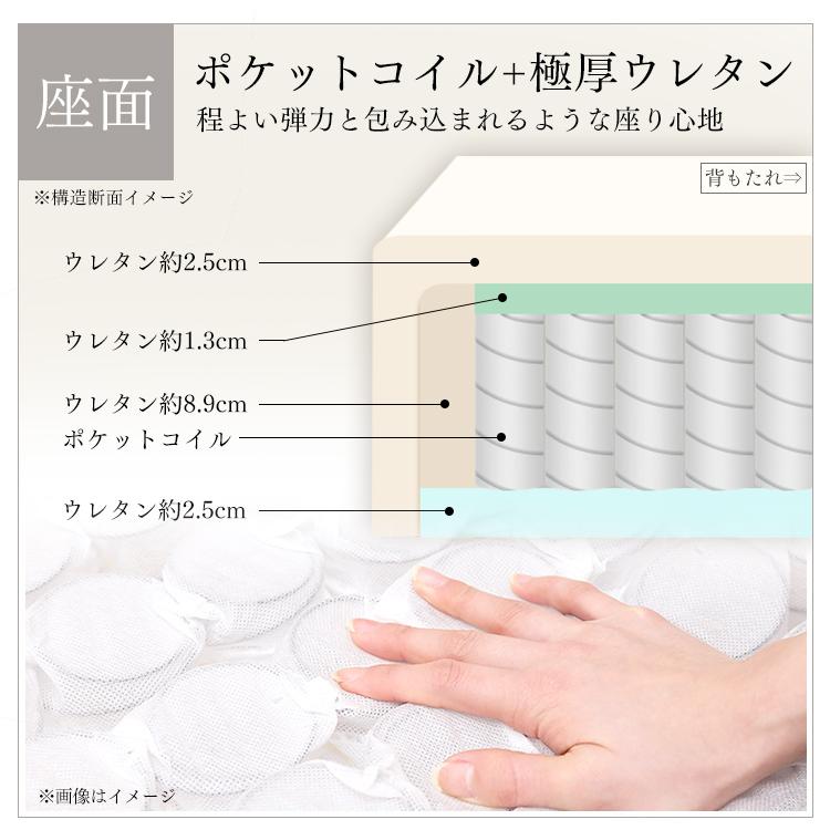 ソファー ソファ おしゃれ 北欧 一人掛け コーデュロイ 一人掛けソファ  コーデュロイソファ ポケットコイル SFCS-90 アイリスオーヤマ｜sofort｜13