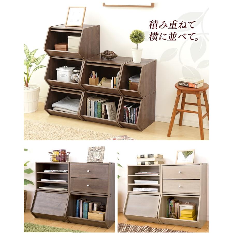 IRIS OHYAMA（アイリスオーヤマ） カラーボックス 3個セット 収納 扉