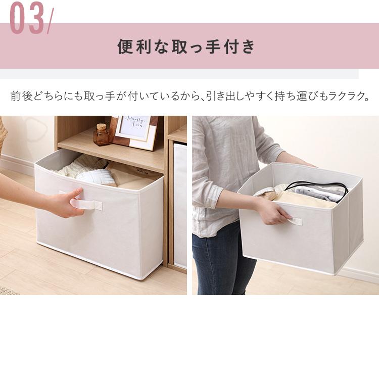 IRIS OHYAMA（アイリスオーヤマ） 収納ボックス おしゃれ 3個セット 縦