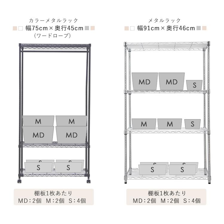 IRIS OHYAMA（アイリスオーヤマ） 収納ケース フタ付き 4個セット