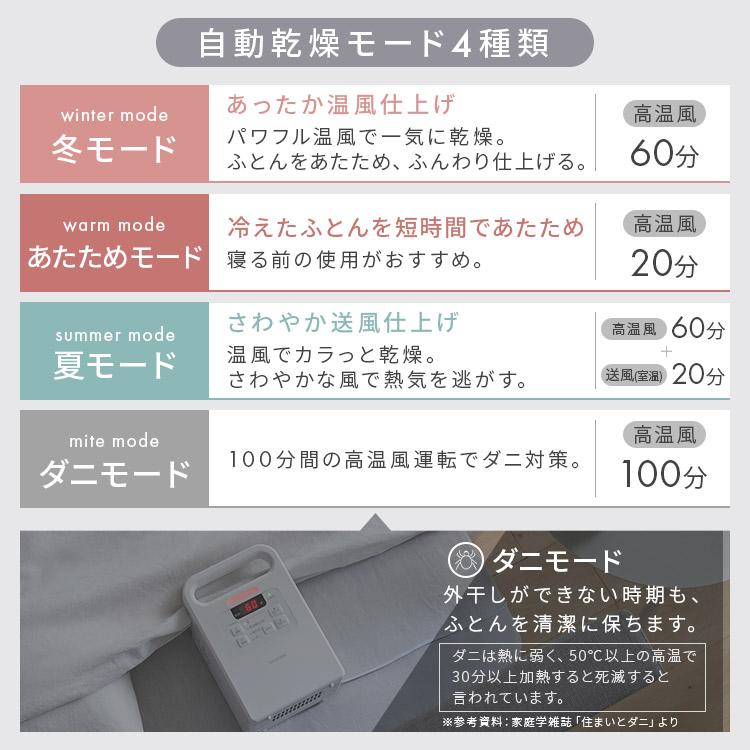 布団乾燥機 アイリスオーヤマ シングルノズル カラーズ コンパクト ダニ退治 花粉対策 花粉 シングル ふとん乾燥機 ダニ対策 カビ 乾燥 靴乾燥 FK-EC1｜sofort｜07