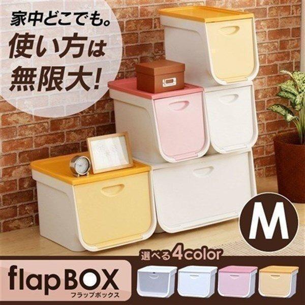 IRIS OHYAMA（アイリスオーヤマ） 収納ケース フラップボックス FLP-M