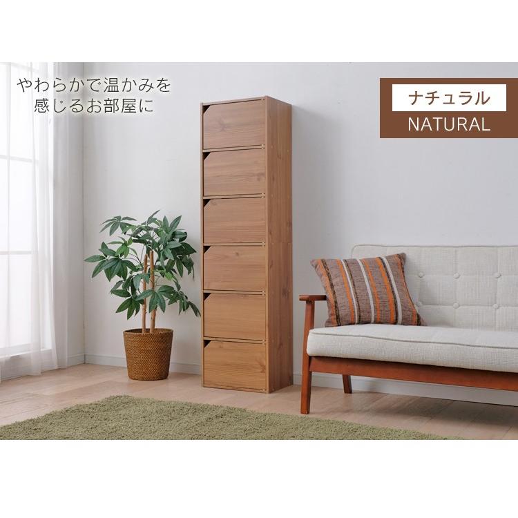 IRIS OHYAMA（アイリスオーヤマ） カラーボックス 扉付き 6段 収納