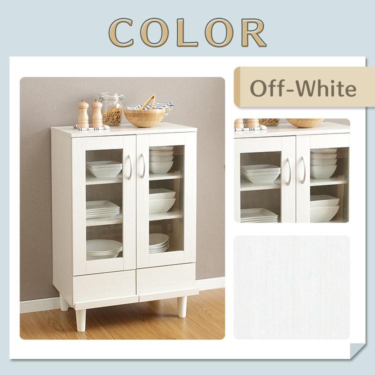 アイリスオーヤマ 幅79cm 食器棚 スリム食器棚 79cm幅 - 家具専門店どあどあ(西山商店)