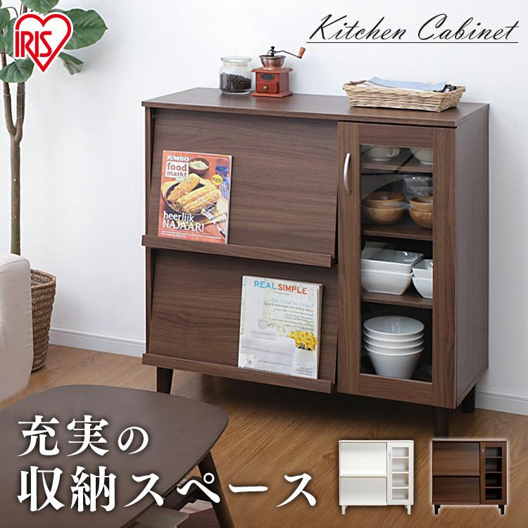IRIS OHYAMA（アイリスオーヤマ） キッチン収納 キャビネット 食器棚