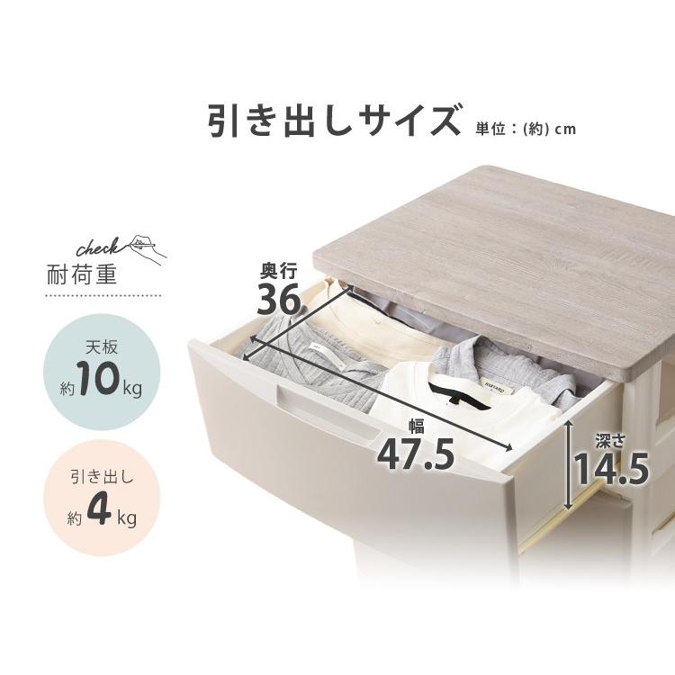IRIS OHYAMA（アイリスオーヤマ） チェスト 4段 完成品 幅56cm 奥行