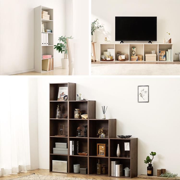 IRIS OHYAMA（アイリスオーヤマ） カラーボックス おしゃれ 5段 QR