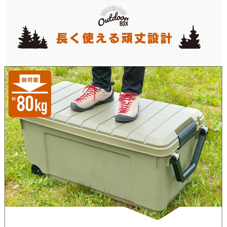 IRIS OHYAMA コンテナボックス フタ付き 160L トランクカーゴ