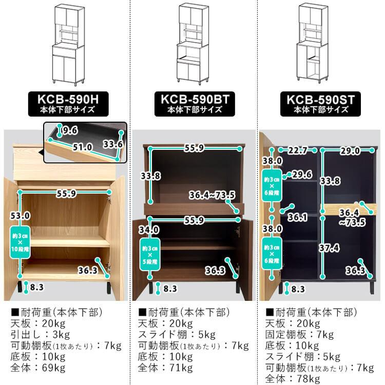 食器棚 レンジ台 キャビネット キッチン収納 北欧 おしゃれ 棚 キッチン 収納 キッチンキャビネット KCB アイリスオーヤマ LDKの画像