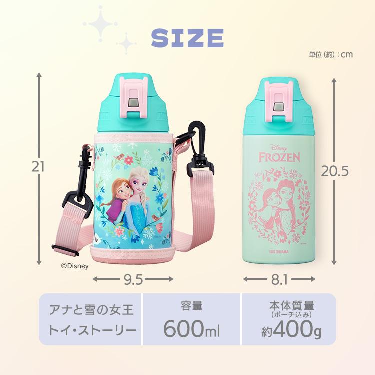 IRIS OHYAMA（アイリスオーヤマ） 水筒 600ml 子供 スポーツドリンク
