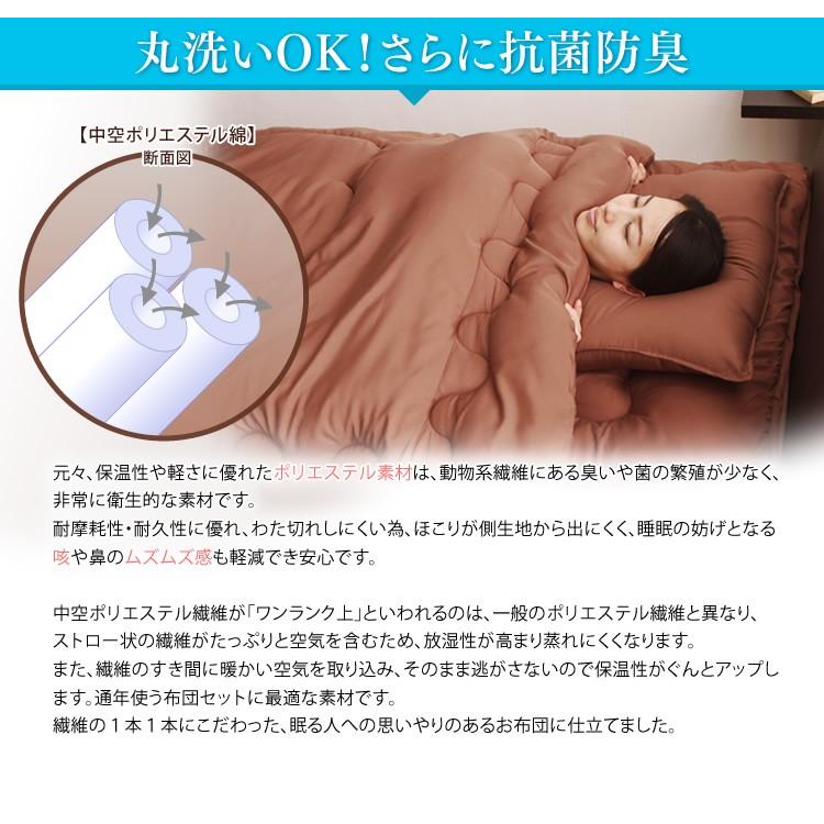 掛け布団 シングル 洗える 布団 ほこりの出にくい 抗菌防臭 合繊 