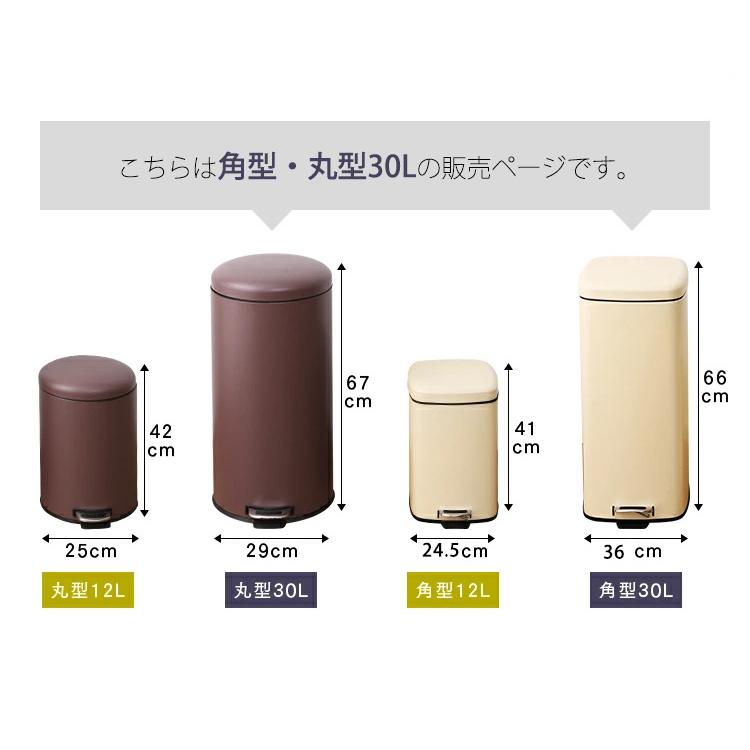 ゴミ箱 スリム ごみ箱 ペダル式 30L 分別 ダストボックス スチール AFB-C30｜sofort｜02
