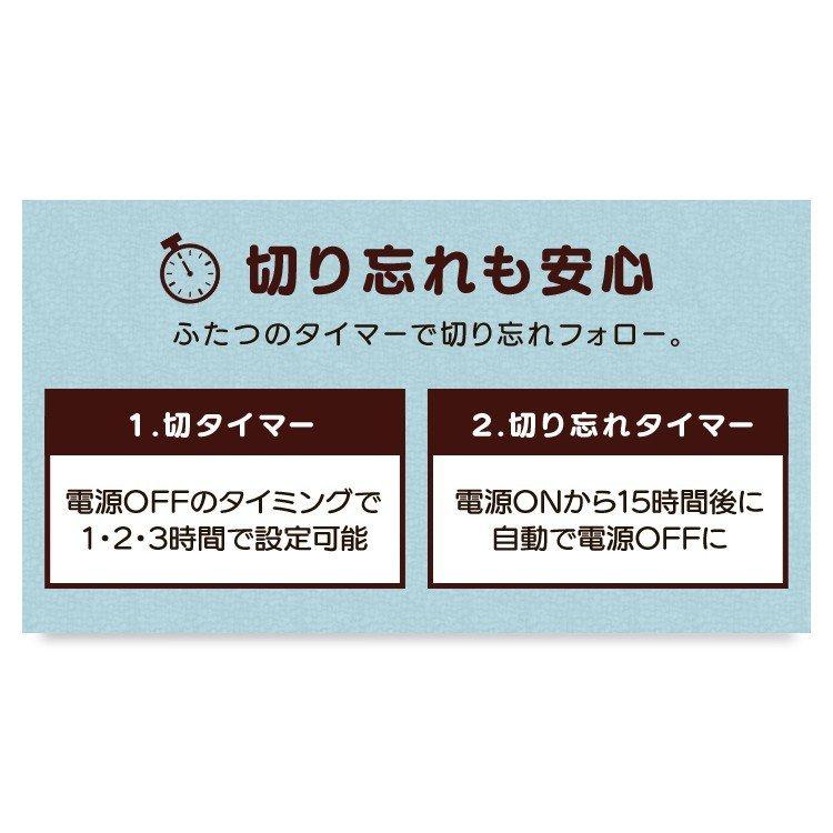 ごろ寝マット 80×170cm ホットカーペット 洗える フランネル 滑り止め 電気カーペット ダニ退治 節電 キャンプ 電気代 丸洗い MM-17CTR MORITA_12