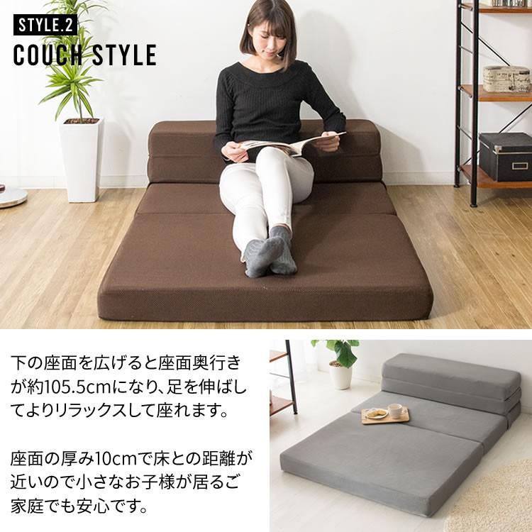 ソファーベット ソファーベッド マットレス シングル 折りたたみ