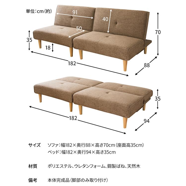 エントリーで+P5％還元♪ ソファーベッド 安い ソファー 2人掛け 2人