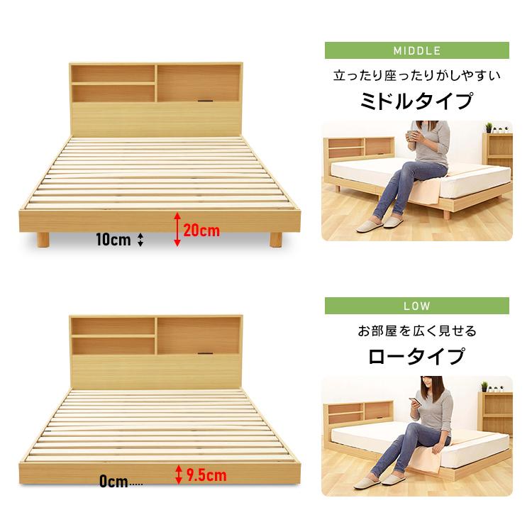 最大19%還元! 爆買WEEK] ベッド マットレス付き セミダブル すのこ